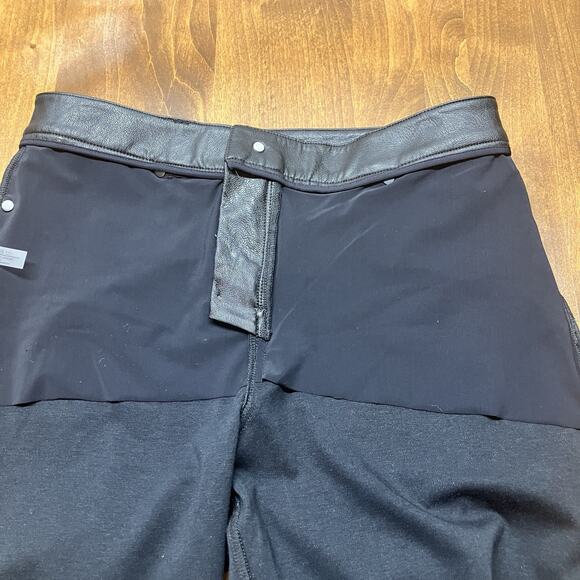 Commando Faux Leather 5 Pocket Black High Rise Straight Leg Trouser Pants Size M - Picture 9 of 9